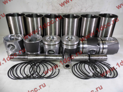 Поршневая группа WD615.95 375л.с. (6 гильз, 6 поршней (...0004), 6 пальцев,комплект колец) H3 HUATAI HOWO (ХОВО)  фото 1 Нальчик