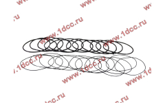 Кольцо уплотнительное гильзы цилиндра (комплект 12 тонких и 12 толстых) двигатель TD226B6G фото Нальчик